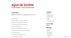 Desktop Screenshot of aguadelumbre.com